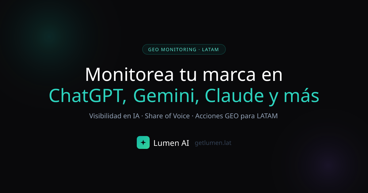 Monitoreo GEO — official preview image